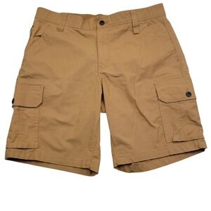 Lucky Brand Workwear Mens‎ Tan Cargo Shorts Size 36 Cotton Stretch